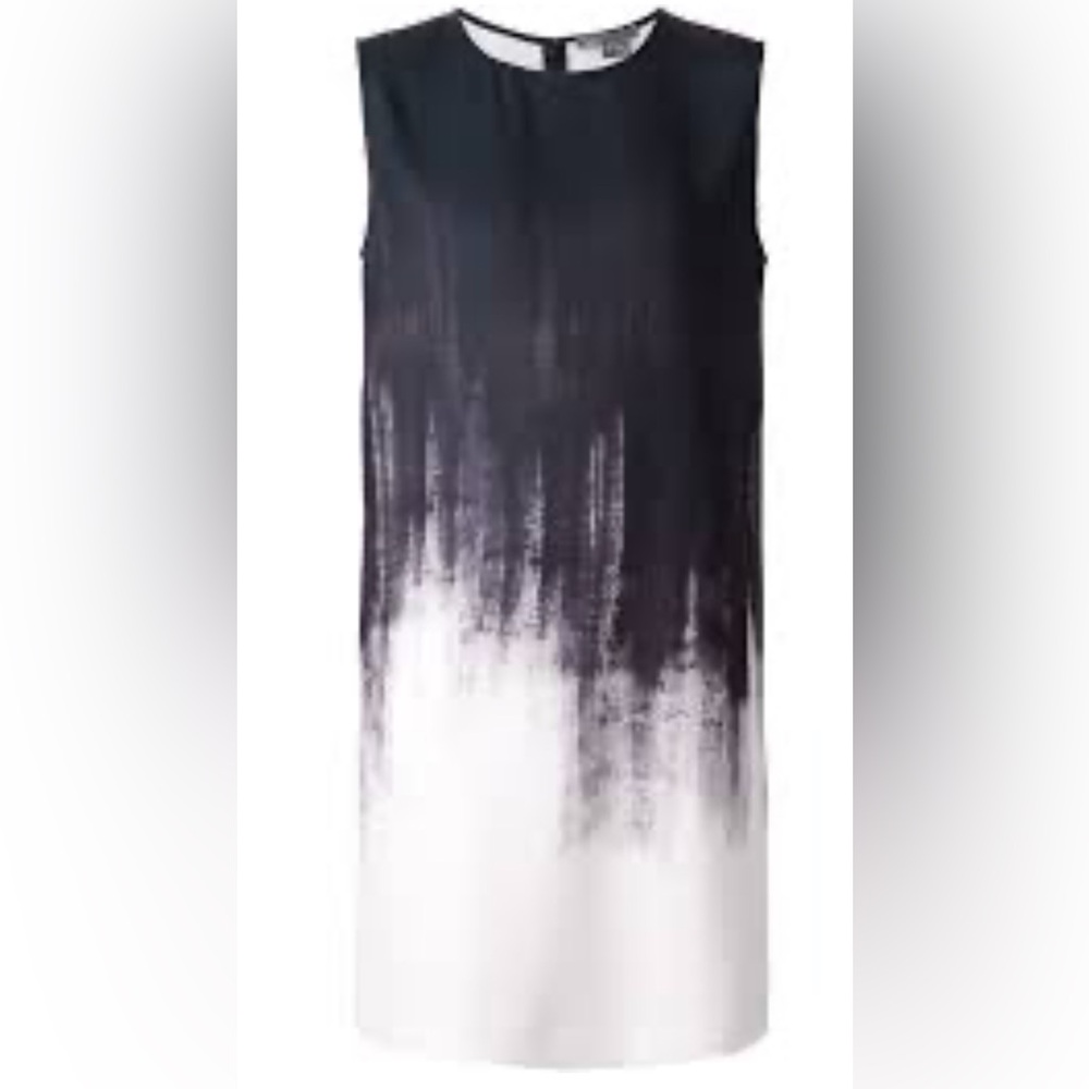 Vince Black and White Sleeveless shift Dress. Size L